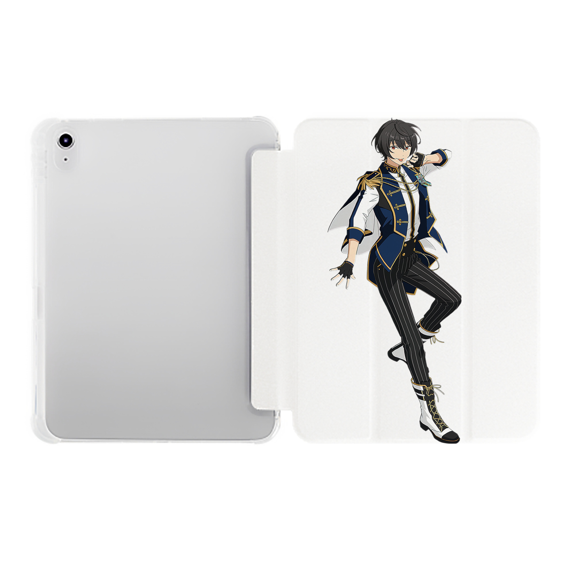 （画像用） あんさんぶるスターズ! Ensemble Stars IPad ケース ペン収納付き 三つ折りスタンド PUレザー×シリコン 対応機種9.5/10.5/10.9インチ